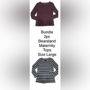 Bearsland Maternity nursing tops size large 2pc bundle